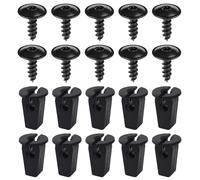 WASQUBKS Compatible for VW Audi A1 A3 A4 A5 Q5 Q7 TT Seat 4,8 x 16 mm, Cache Moteur, Protection Contre Les éclaboussures, Passage de Roue, vis Torx, Clip de Fixation.(Set A - 20Pcs)