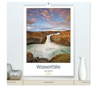 Wasserfälle auf Island (hochwertiger Premium Wandkalender 2026 DIN A2 hoch), Kunstdruck in Hochglanz: Faszinierende Bilder von den weniger bekannten ... ihre Art einzigartig und wunderschön sind.