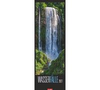 Wasserfälle Kalender 2027: XXL Hochformat mit spektakulären Wasserfällen, fotografiert von international ausgezeichneten Fotografen. Länglicher Kalender mit traumhaften Naturfotos. 34x98 cm Hochformat