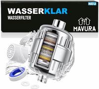 WASSERKLAR Filtre à eau Filtre de douche Robinet Filtre d'eau dure 33 niveaux