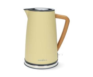 Wasserkocher - 1.7 l - Soft-Touch - Gelb - Um 360 Grad drehbar - Verdecktes Heizelement - Strix Controller - Boil-dry protection