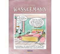 Wassermann 2026: Sternzeichenkalender-Cartoonkalender als Wandkalender im Format 19 x 24 cm.