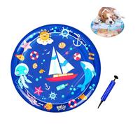Wassermatte Katze, Hunde Katzen Spiel & Kühl Wassermatte, Kühlmatte Wasserspielzeug Für Katze Und Hund (B,65cm)