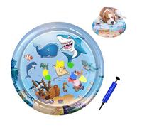 Wassermatte Katze, Hunde Katzen Spiel & Kühl Wassermatte, Kühlmatte Wasserspielzeug Für Katze Und Hund (A,65cm)