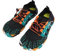 Wasserschuhe für Männer Frauen Gummi PVC Schnell trocken nicht schlupfhaltigem Barfuß Beach River Schwimmbad Wanderung Schwarz Größe 41
