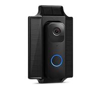 Wasserstein Chargeur Solaire et Support - Compatible avec la Sonnette vidéo Blink - Alimentation Solaire pour Votre Sonnette vidéo Blink (Noir)