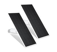 Wasserstein Lot de 2 panneaux solaires pour Google Nest Cam extérieur ou intérieur, batterie - énergie solaire 2,5 W - Fabriqué pour Google Nest
