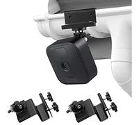Wasserstein Lot de 2 Supports de gouttière résistants aux intempéries avec Adaptateur à vis Universel Compatible avec Les caméras Blink Outdoor, Blink Outdoor 4 et Blink XT2/XT Noir