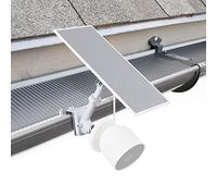 Wasserstein Support de gouttière 2 en 1 pour Google Nest Cam (Batterie) et Panneau Solaire Compatible (Blanc) - Caméra et Panneau Solaire Non Inclus