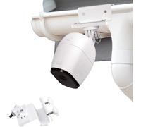 Wasserstein - Support de gouttière résistant aux intempéries compatible avec Arlo Pro Pro2 Pro3 Pro4 Pro5 HD Ultra Ultra 2 Blanc