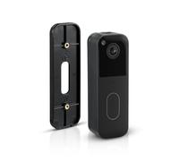 Wasserstein Support Sans Perçage Compatible Avec Sonnette Vidéo Blink - Support Mural/Montage Pour Système Sans Fil Blink Security (Noir)