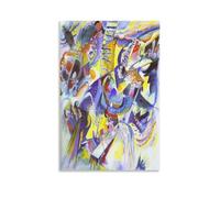 Wassily Kandinsky's, Improvisation Klamm, 1914 - Poster (1) Impression sur toile Œuvres d'art Esthétique 30 x 45 cm