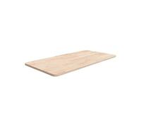 Comptoir de Salle de Bain Dessus de Table de Remplacement Dessus de Rechange Dessus de Vanité 80x40x1,5 cm Chêne Massif non Traité 342924