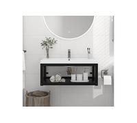 Cadre de Lavabo de Salle de Bain Mural Blanc 40x38x31 cm Fer Support vidaXL