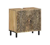 Wastafelkast 62x33x58 cm massief mangohout358231
