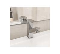 Robinet de Lavabo Rétractable Finition Grise 157x172 mm Mitigeur Bain vidaXL
