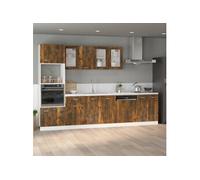 Wastafelonderkast Lyon 80x46x81,5 cm gerookt eikenkleurig815564