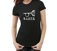 Waste T-Shirt Thomas Pynchon, W.A.S.T.E., M, Ladies schwarz