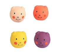 WASTEBIN Jouet interactif pour petits chiens avec visage d'animal amusant en latex souple pour chiot et petit chien G