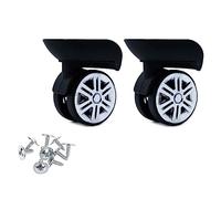 WASTEBIN Roue de rechange pour valise à bagages Roulement à rouleaux Chariot de réparation Double rangée Roulette en Polyéthylène Téréphtalate (PET) Universelle et écologique - 1 unité