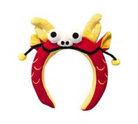 WASTEBIN Serre-tête en peluche Dieu de la richesse/dragon pour fête, séance photo, lavage du visage