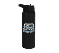 Wastewater Whisperer - Water Treatment Plant Operator Stainless Steel Insulated Water Bottle