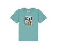 watabout.kids T-Shirt 'Let's Get Lost' turquoise / orange / noir, Taille 122-128