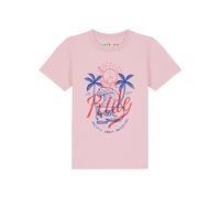 watabout.kids T-Shirt 'Ride the waves' bleu / rose / rouge, Taille 116