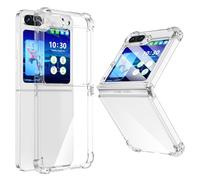 WATACHE Coque pour Samsung Galaxy Z Flip 6, Coque Z Flip 6 Transparente Fine et résistante aux Chocs avec charnière en TPU Souple Flip 6(Transparent)
