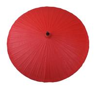 WATAOW Parasol De Jardin, Parasol D'extérieur en Bambou, Parasol Traditionnel en Papier Huilé, Imperméable, Résistant Aux UV, Aux Piscines, Terrasses, Arrière-Cours(Red)