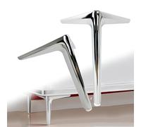 WATAOW Pieds de Meuble Canapé, Lot de 2 Pied de Remplacement Triangulaires, Pieds de Coiffeuse Noirs, Adaptés pour Meuble TV, Buffet, Fauteuil, Tabouret(15CM/5.9IN)