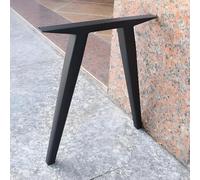 WATAOW Pieds de Table en Métal 1 Pièce｜Hauteur 72cm｜Conception en Tube Carré Effilé｜avec Patins Antidérapants｜pour Tables à Manger/Bureau/Table Étude/Établi(Noir,70x72cm/28x28in)