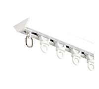 WATAOW Rail Rideaux Plafond Ultra-Mince pour Fenêtres Ouvrant vers L'intérieur, Petits Espaces Tringle À Rideaux Coulissant, Adapté Aux Rideaux De Chambre Balcon(110cm/3.6ft)