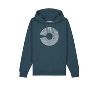 Watapparel Sweat-shirt ' Abstract 01 ' pétrole / blanc, Taille L