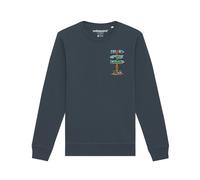 Watapparel Sweat-shirt ' Adventure is everywhere ' anthracite / mélange de couleurs, Taille M