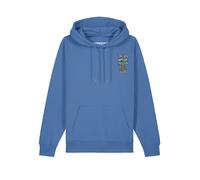 Watapparel Sweat-shirt ' Adventure is everywhere ' bleu / mélange de couleurs, Taille S