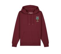 Watapparel Sweat-shirt ' Adventure is everywhere ' mélange de couleurs / bourgogne, Taille XS