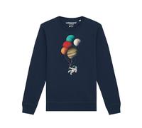 Watapparel Sweat-shirt 'Balloon Spaceman' bleu marine / mélange de couleurs, Taille XXL