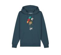 Watapparel Sweat-shirt ' Balloon Spaceman ' pétrole / mélange de couleurs, Taille L