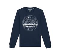Watapparel Sweat-shirt bleu marine / blanc, Taille 5XL