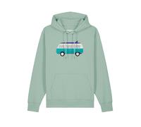 Watapparel Sweat-shirt ' California Dream ' menthe / mélange de couleurs, Taille XXL