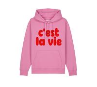 Watapparel Sweat-shirt 'Cest La Vie' rose / rouge, Taille XL