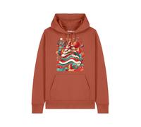 Watapparel Sweat-shirt 'Christmas Tree' noisette / sapin / rouge / blanc, Taille M