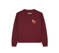 Watapparel Sweat-shirt 'Cute Fox ' mélange de couleurs / rouge foncé, Taille L