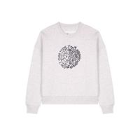 Watapparel Sweat-shirt 'Don't overthink it' gris chiné / noir, Taille XXL