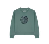 Watapparel Sweat-shirt 'Don't overthink it ' vert / noir, Taille XXL
