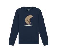 Watapparel Sweat-shirt 'Fahrradbär' bleu marine / bleu nuit / mélange de couleurs, Taille XS
