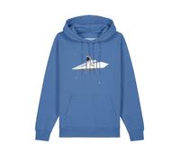 Watapparel Sweat-shirt ' Fly me to the moon ' bleu / gris / noir / blanc, Taille L
