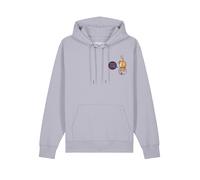 Watapparel Sweat-shirt ' Funny Cat ' lilas / mélange de couleurs, Taille S