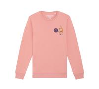 Watapparel Sweat-shirt ' Funny Cat ' mélange de couleurs / rose, Taille 4XL